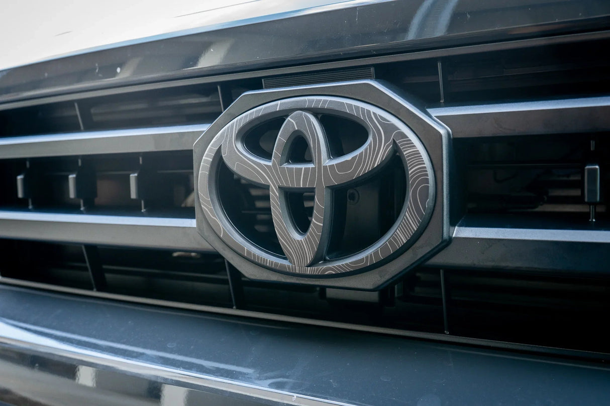 Front OEM Cover Topographic Overlays - *2024+ Tacoma / *2025+ 4Runner