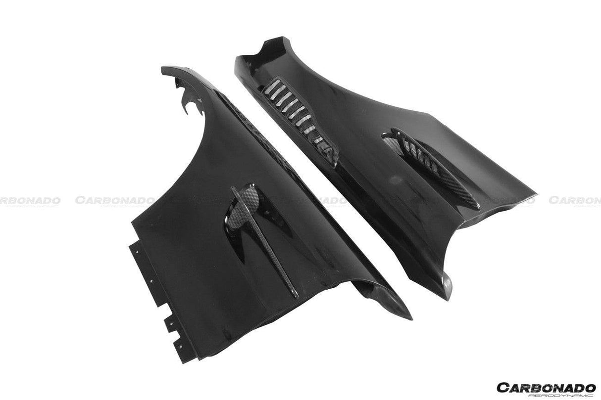 2015-2021 Mercedes Benz AMG GT GTS GTC GTR BK Style Partial Carbon Fiber Front Fender