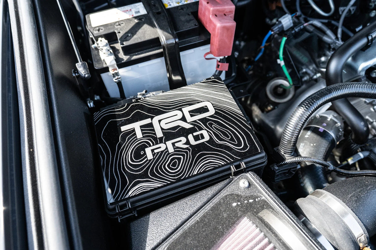 TRD Pro Special Edition Passenger Side Fuse Box Acrylic Plate - 2024+ Tacoma / 2025+ 4Runner