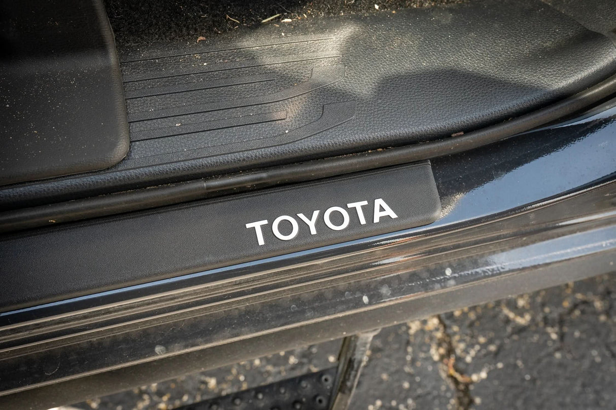 TOYOTA Front Door Sill Letter Overlays - 2024+ Tacoma / 2025+ 4Runner