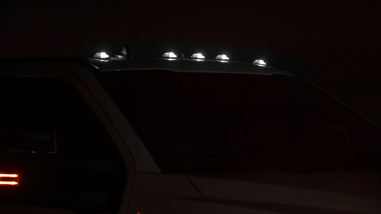 OLM Cab Light Replacement Set (Clear Lens/White Light) - 2017-2022 Ford Super Duty F250/F350