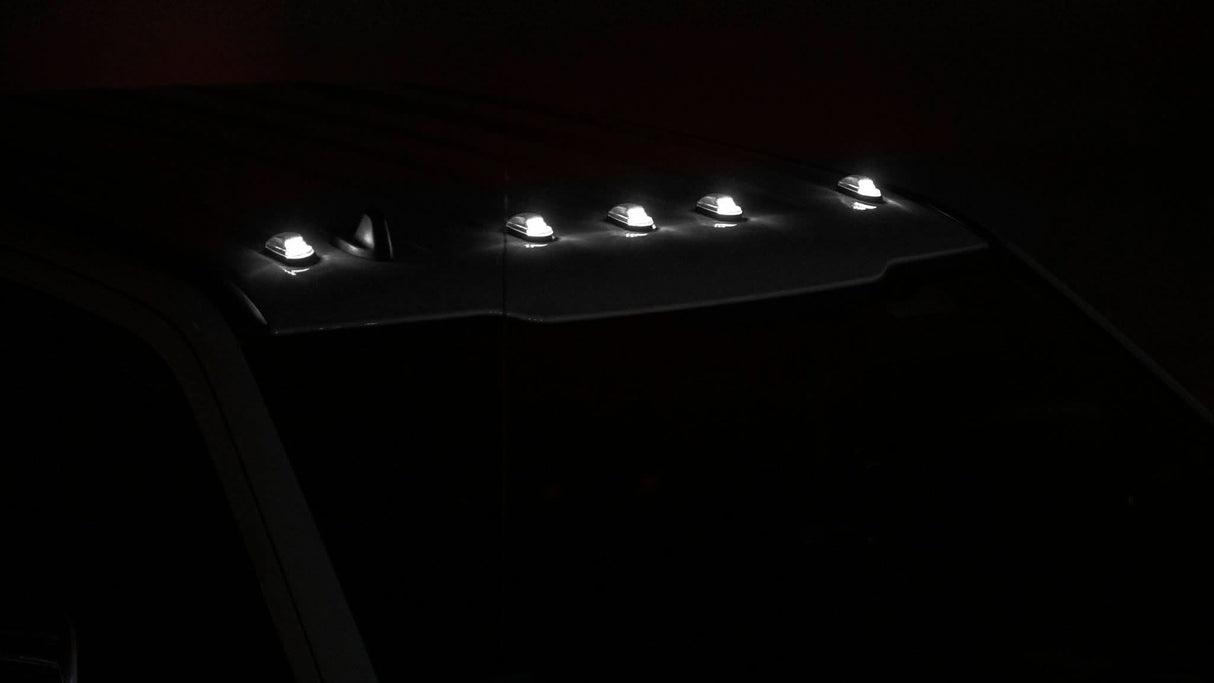 OLM Cab Light Replacement Set (Clear Lens/White Light) - 2017-2022 Ford Super Duty F250/F350