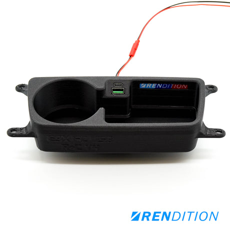 BMW E9X FRONT CUPHOLDER + USB (E90 E91 E92 E93) - K2 Industries