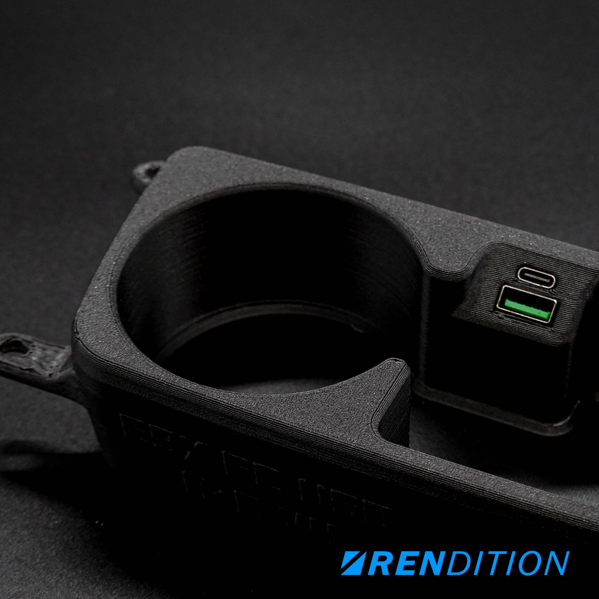 BMW E9X FRONT CUPHOLDER + USB (E90 E91 E92 E93) - K2 Industries