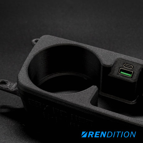 BMW E9X FRONT CUPHOLDER + USB (E90 E91 E92 E93) - K2 Industries