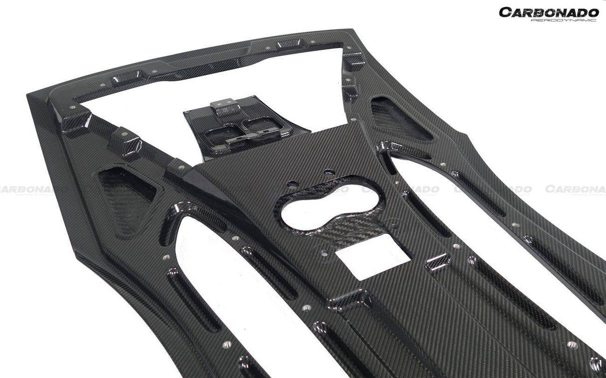 2015-2020 McLaren 540C 570S Coupe Autoclave OEM Style Dry Carbon Fiber Rear Engine Trunk Replacement
