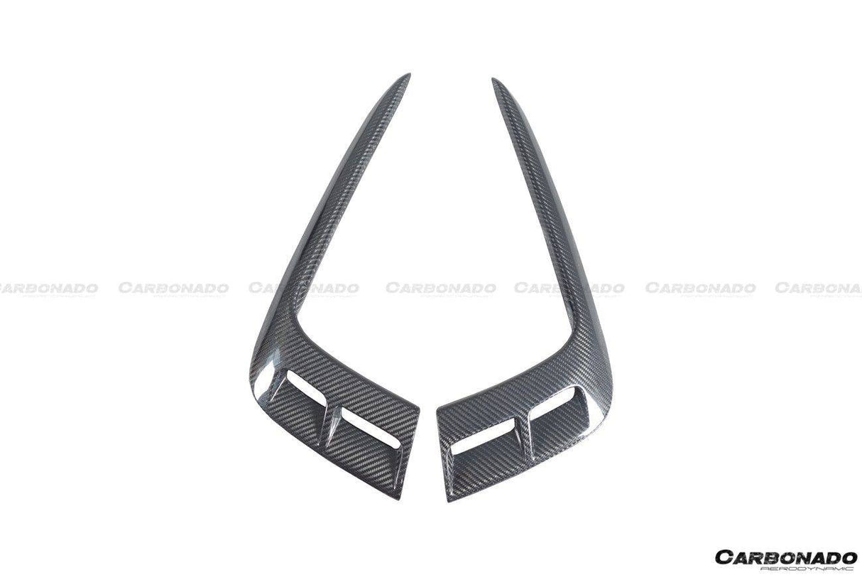 2016-2019 Bentley Bentayga OD Style Carbon Fiber Front Bumper Vent canards
