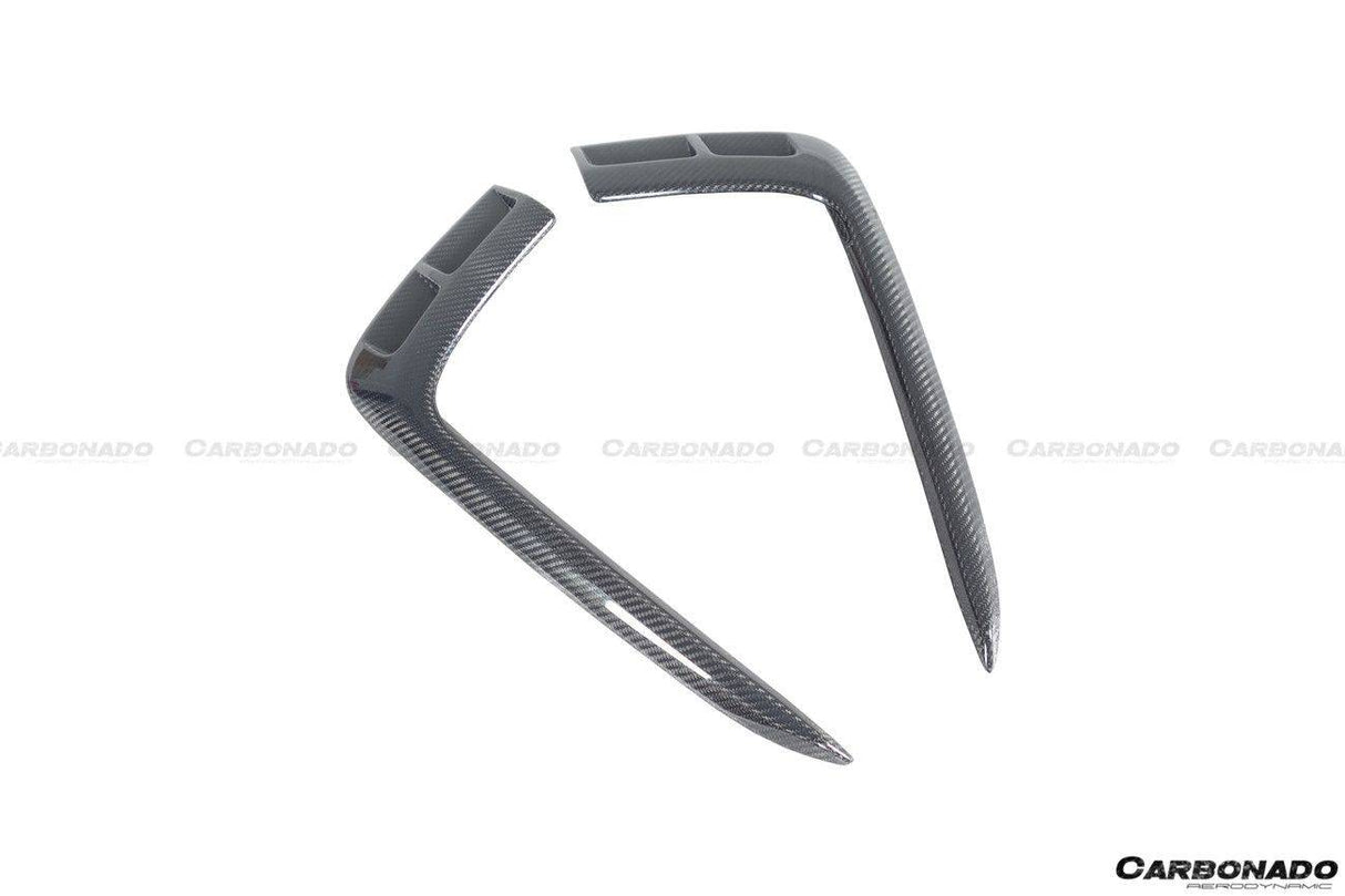 2016-2019 Bentley Bentayga OD Style Carbon Fiber Front Bumper Vent canards