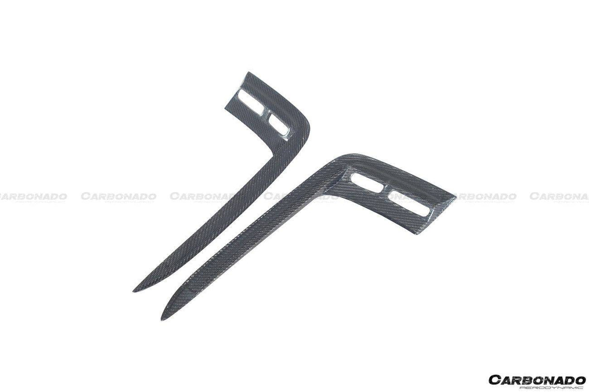 2016-2019 Bentley Bentayga OD Style Carbon Fiber Front Bumper Vent canards