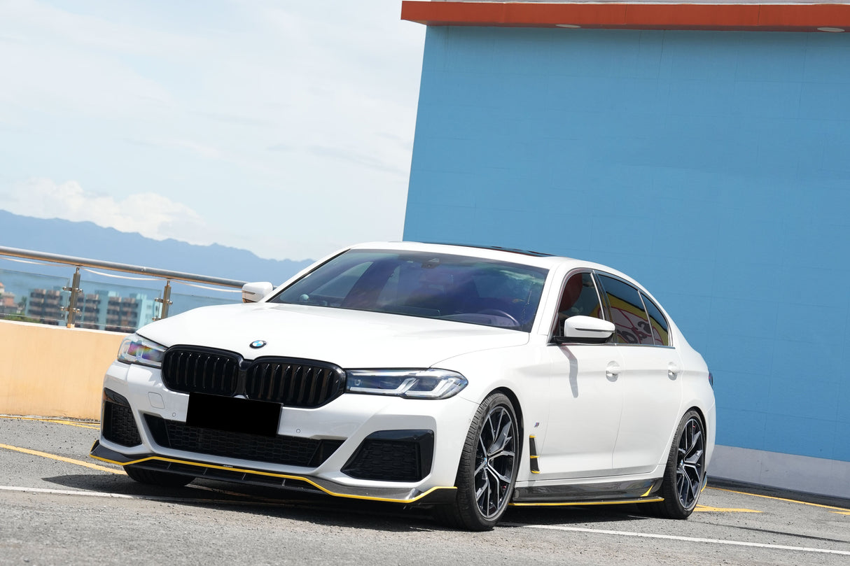 2020-2023 BMW 5 Series G30 G38 M-tech AD Style Dry Carbon Fiber Front Lip