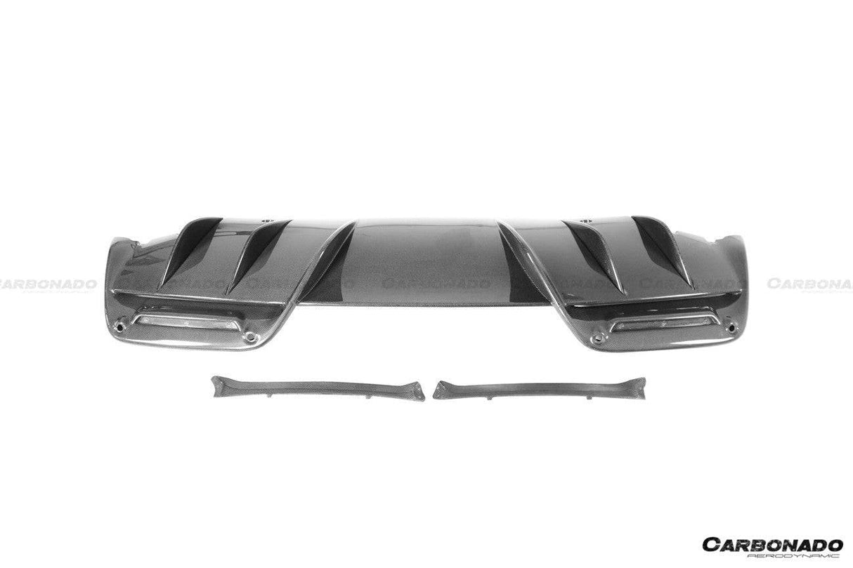 2022-UP Ferrari 296 GTB And GTS OE Style Carbon Fiber Rear Bumper With Diffuser