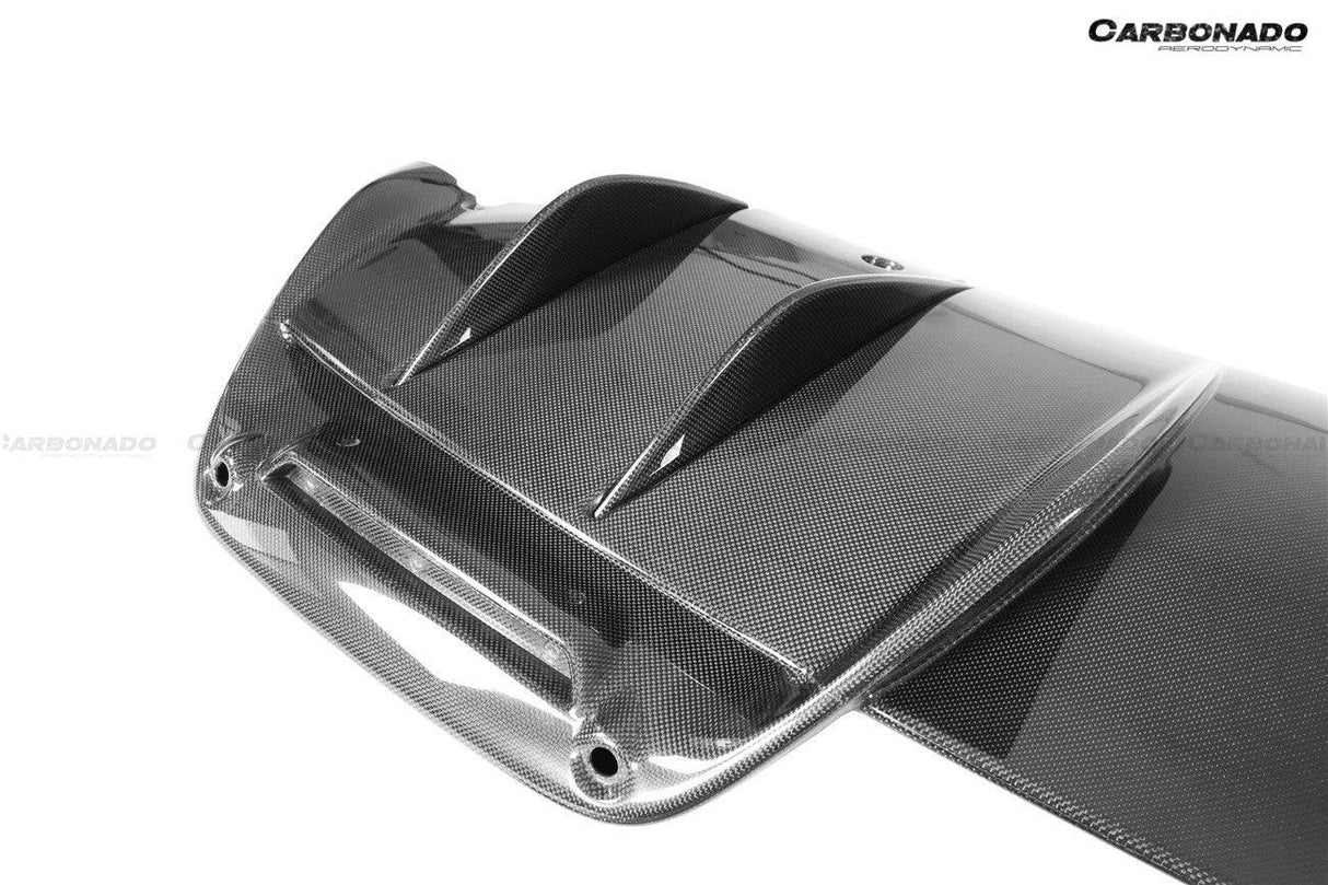 2022-UP Ferrari 296 GTB And GTS OE Style Carbon Fiber Rear Diffuser