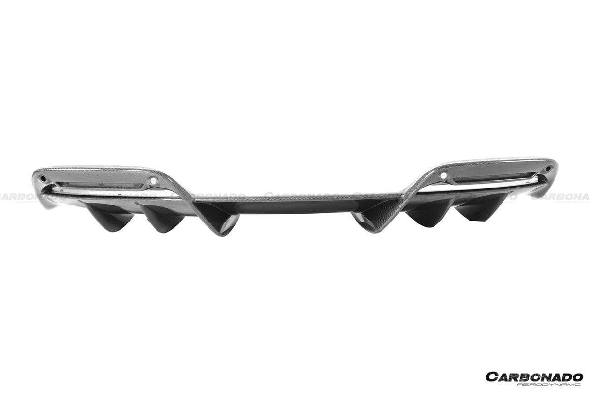 2022-UP Ferrari 296 GTB And GTS OE Style Carbon Fiber Rear Diffuser
