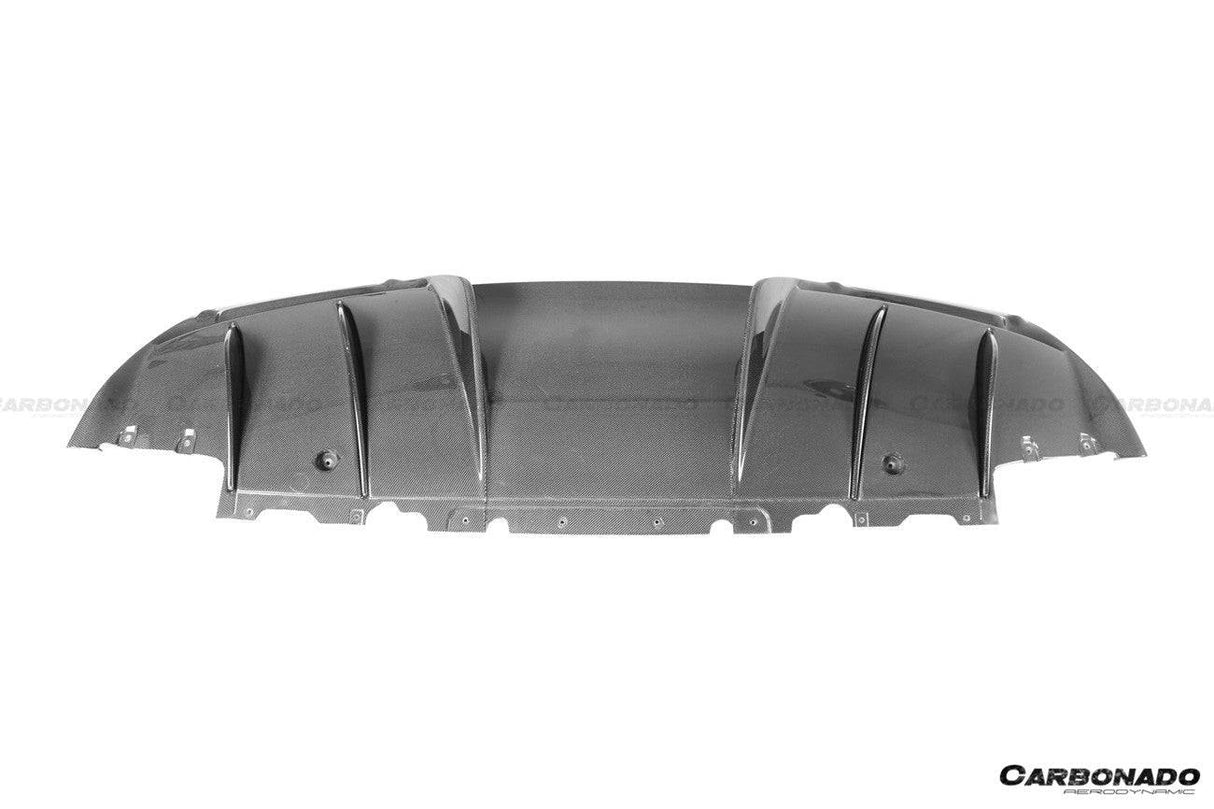 2022-UP Ferrari 296 GTB And GTS OE Style Carbon Fiber Rear Diffuser