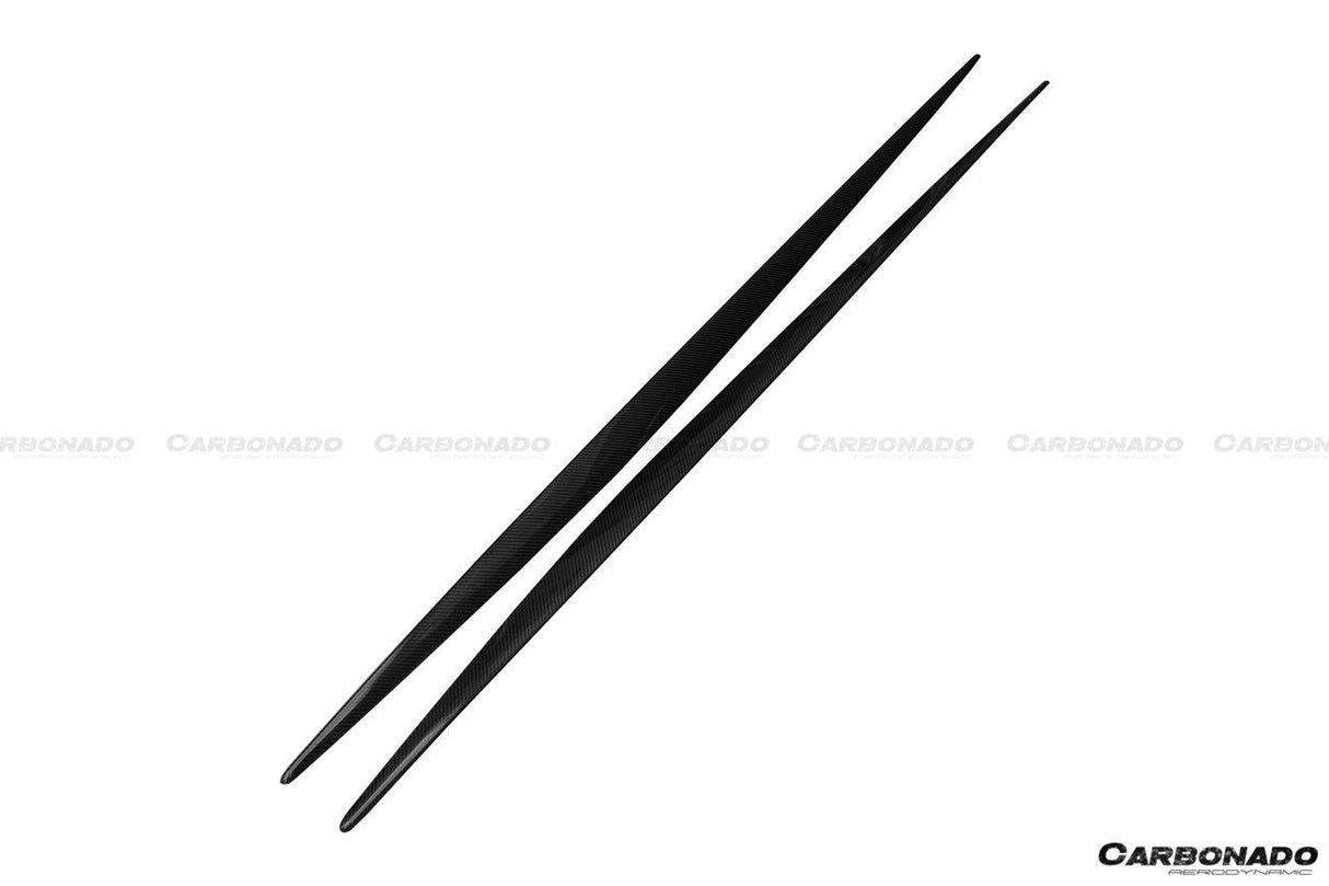 2014-2021 Mercedes Benz C217 S63 S65 AMG Coupe OE Style Carbon Fiber Side Skirts Extension Add On Lip