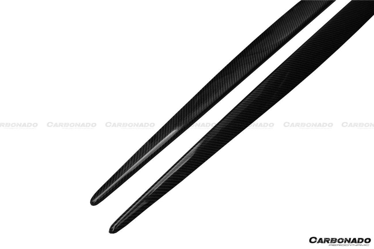 2014-2021 Mercedes Benz C217 S63 S65 AMG Coupe OE Style Carbon Fiber Side Skirts Extension Add On Lip