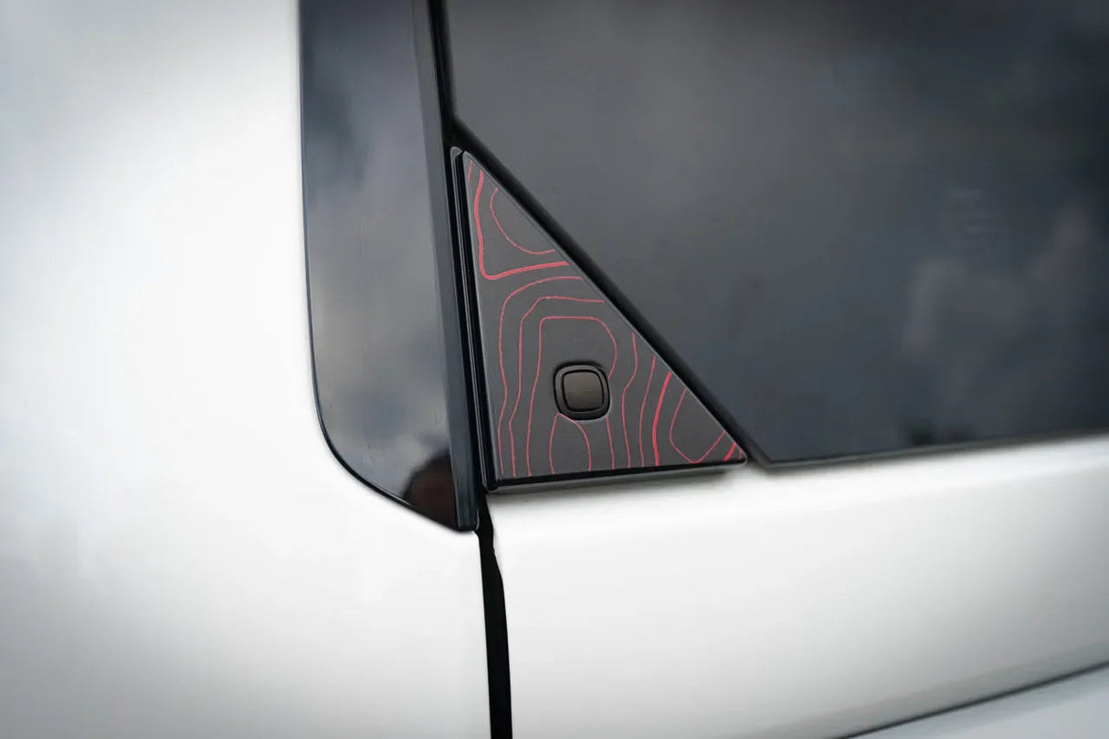 Topo Rear Glass Button Trim Overlay - 2024+ Land Cruiser / GX 550