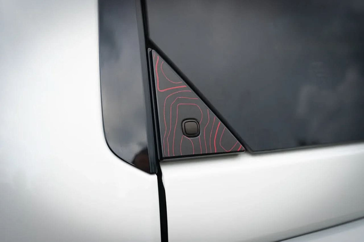 Topo Rear Glass Button Trim Overlay - 2024+ Land Cruiser / GX 550