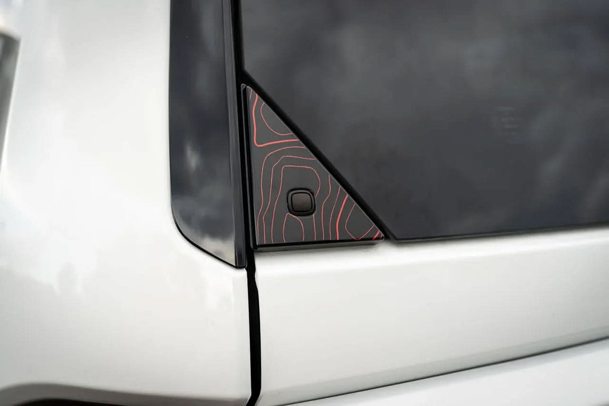 Topo Rear Glass Button Trim Overlay - 2024+ Land Cruiser / GX 550