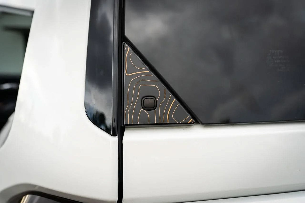 Topo Rear Glass Button Trim Overlay - 2024+ Land Cruiser / GX 550