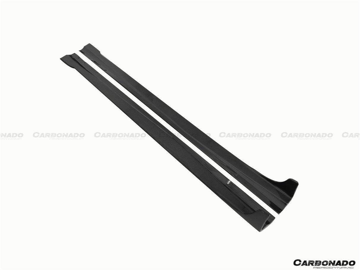 2012-2014 Mercedes Benz W204 C63 AMG C Class Coupe DP Style Side Skirts Under Board