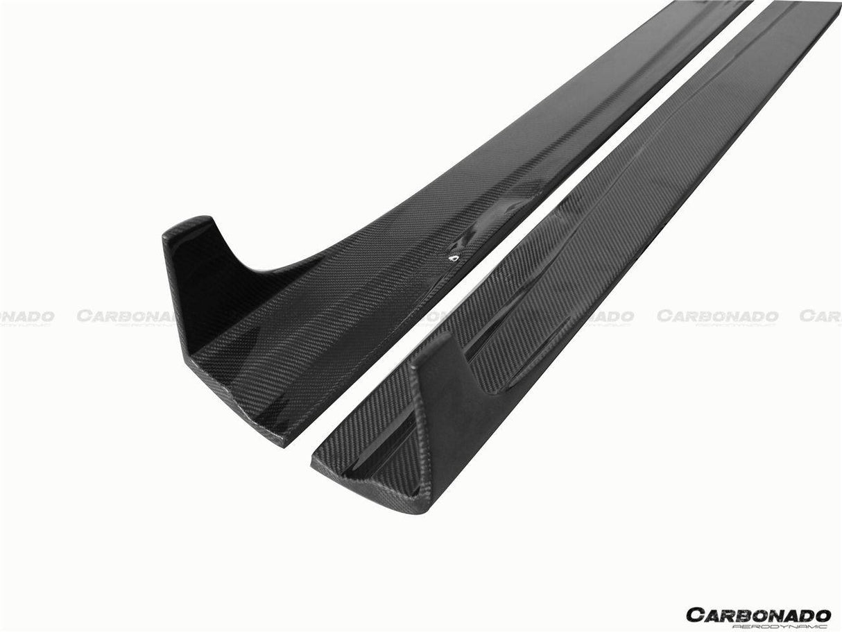 2012-2014 Mercedes Benz W204 C63 AMG C Class Coupe DP Style Side Skirts Under Board