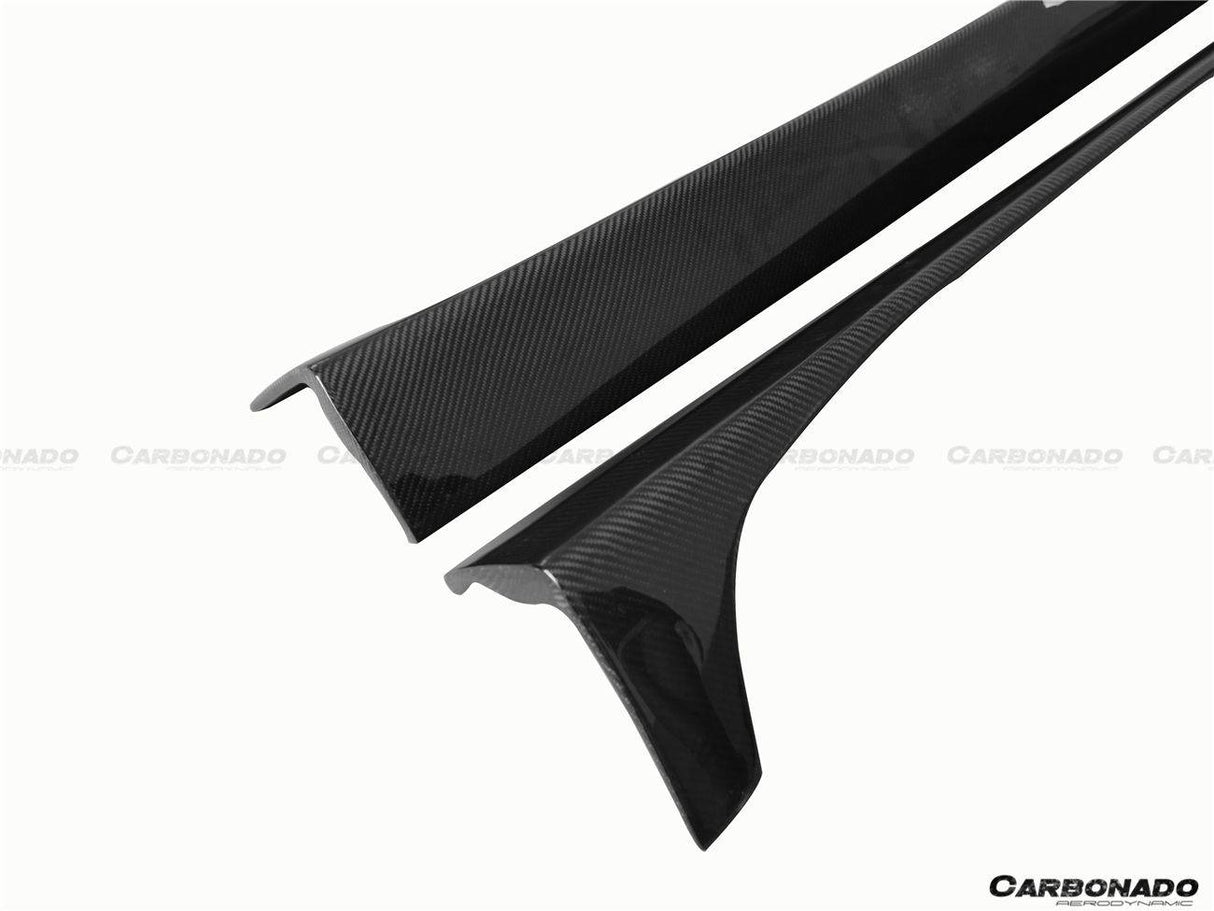 2012-2014 Mercedes Benz W204 C63 AMG C Class Coupe DP Style Side Skirts Under Board
