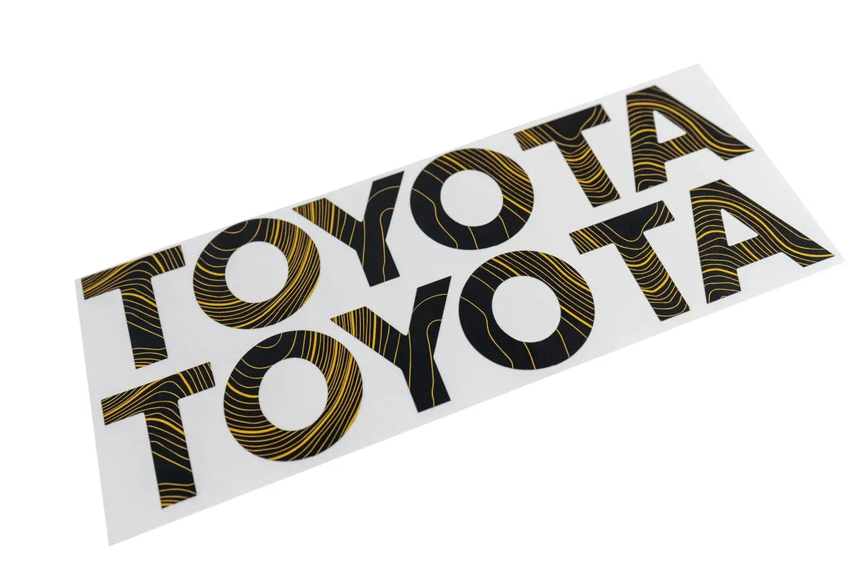 "TOYOTA" Topo Front Grille Emblem Kit - 2024+ Land Cruiser / 07-14 FJ Cruiser