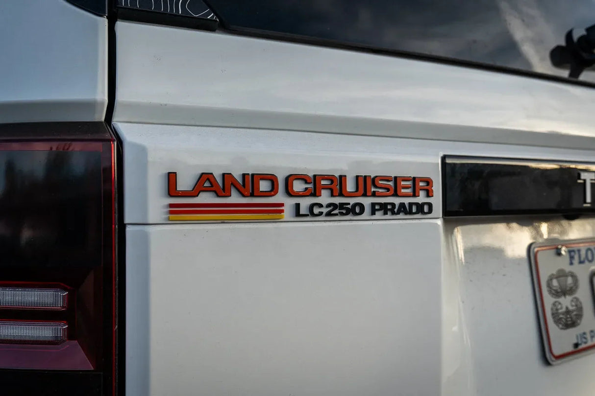 "Land Cruiser" Rear Tailgate Emblem Overlays - 2024+ Land Cruiser