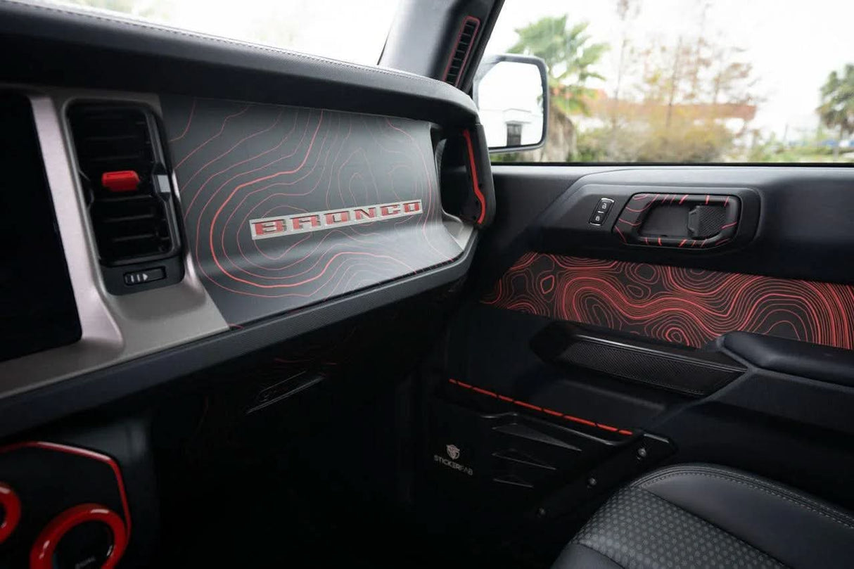 Topo 3 Piece Dash Kit (Printed Series) - 2021+ Bronco