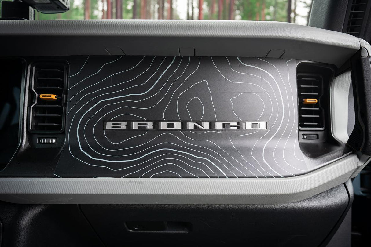 Topo 3 Piece Dash Kit (Printed Series) - 2021+ Bronco