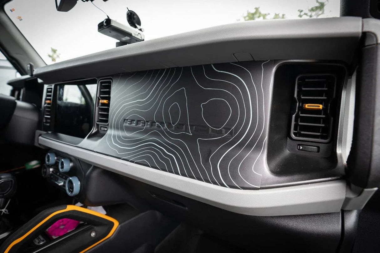 Topo 3 Piece Dash Kit (Printed Series) - 2021+ Bronco