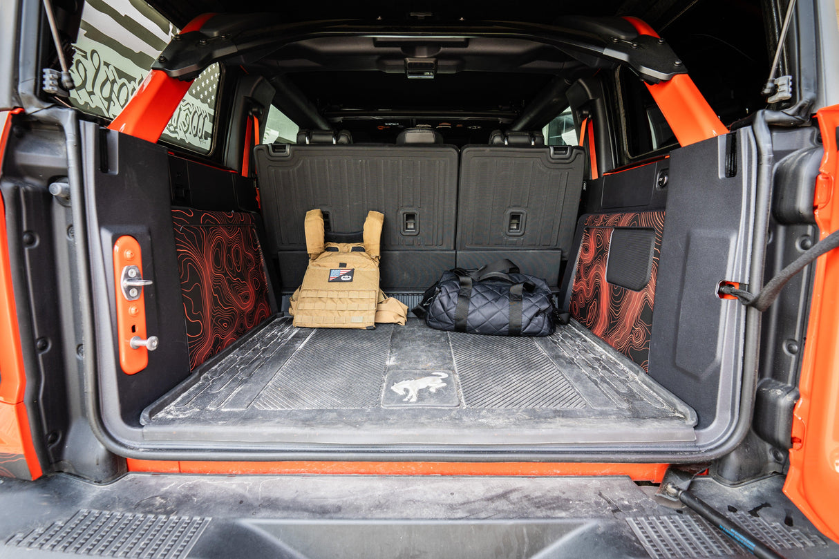Topo Cargo Area Overlay Kit Part 1 (Printed Series) - 2021+ Bronco 4 Door