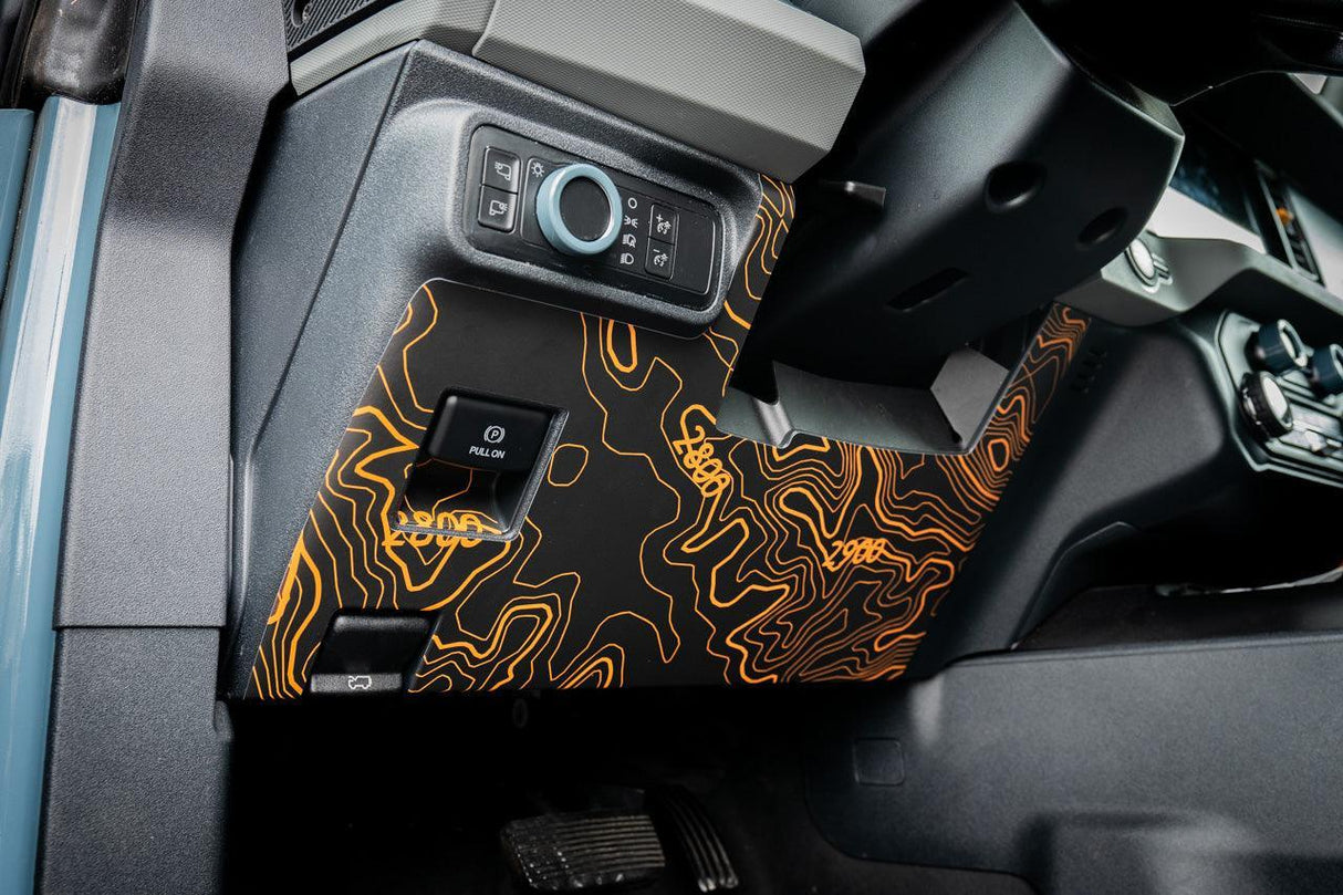 Topo Understeering Panel Overlay (Printed Series) - 2021-2022 Bronco (Type A)