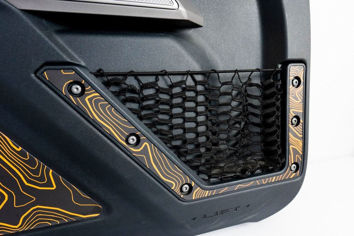 Topo Front Door Net Trim Overlay Kit (Printed Series) - 2021+ Bronco