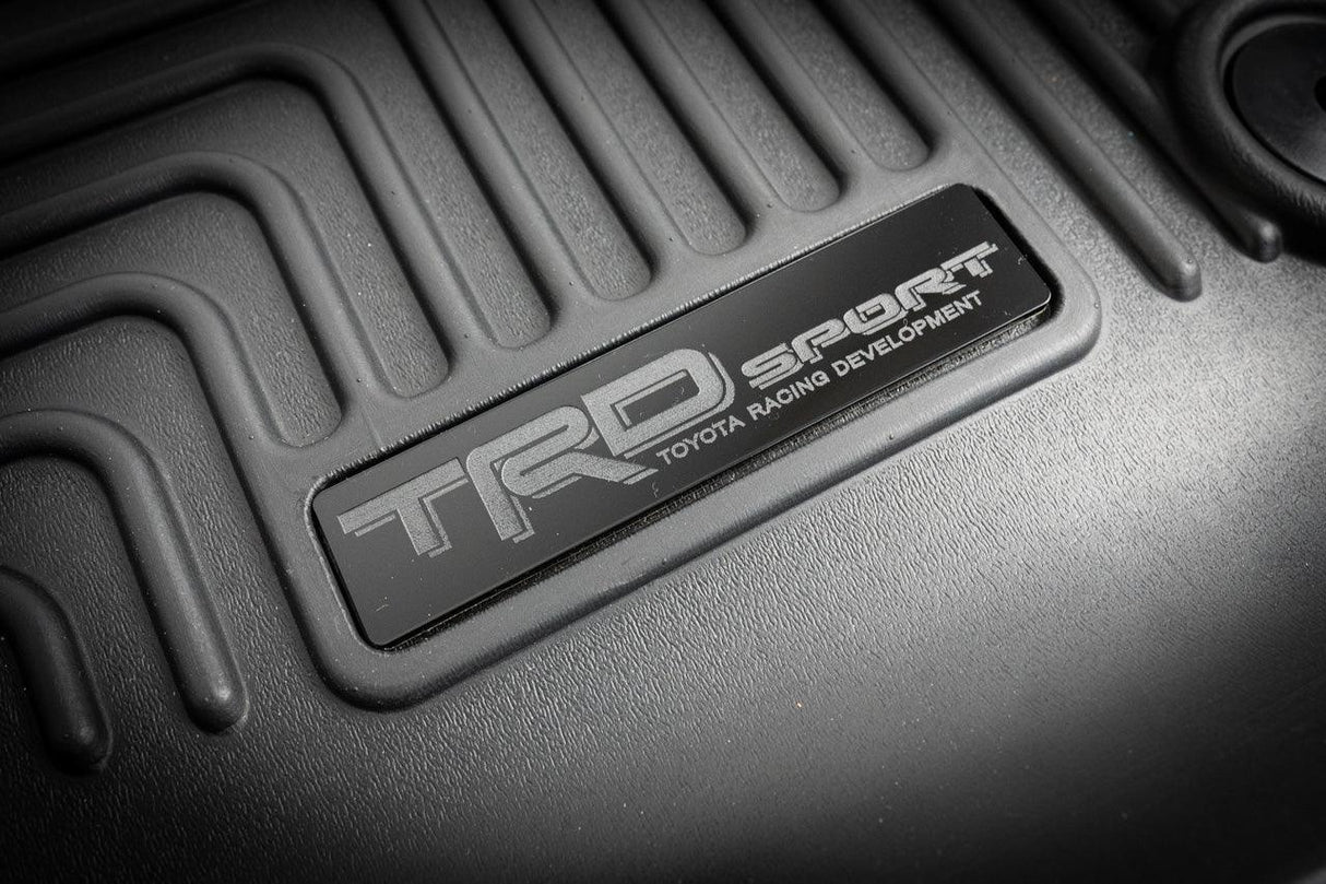 "TRD Sport" Husky Floor Mat Logo (Etched Acrylic) - Universal