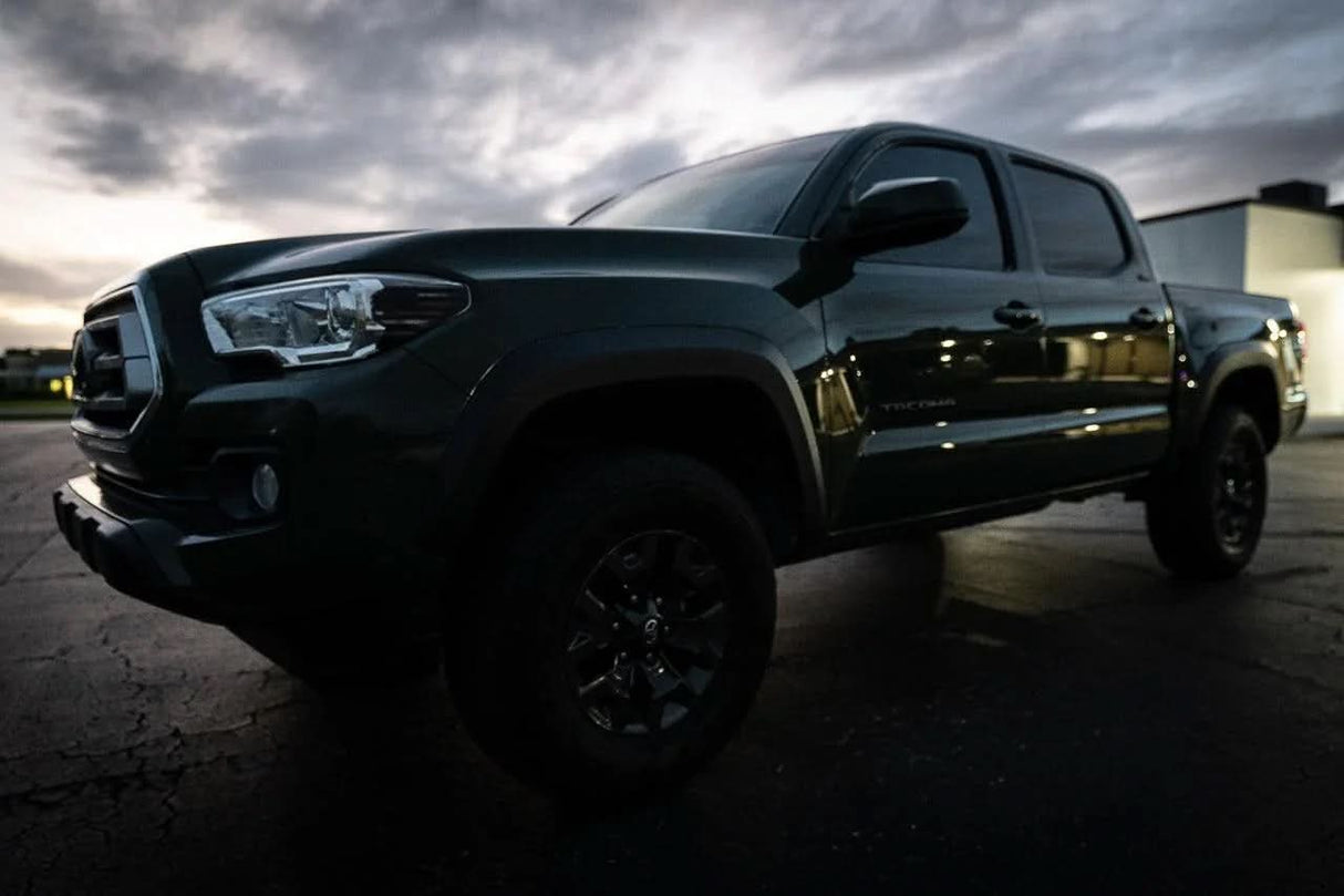 Distressed American Flag Front Sidemarker Overlays - 2016-2023 Tacoma Halogen