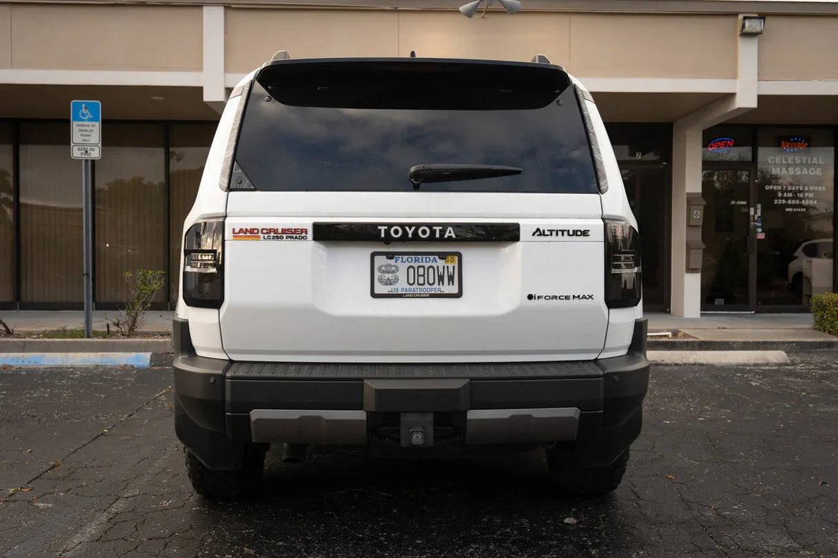 Black iForceMax Acrylic Tailgate Emblem - 2024+ Land Cruiser