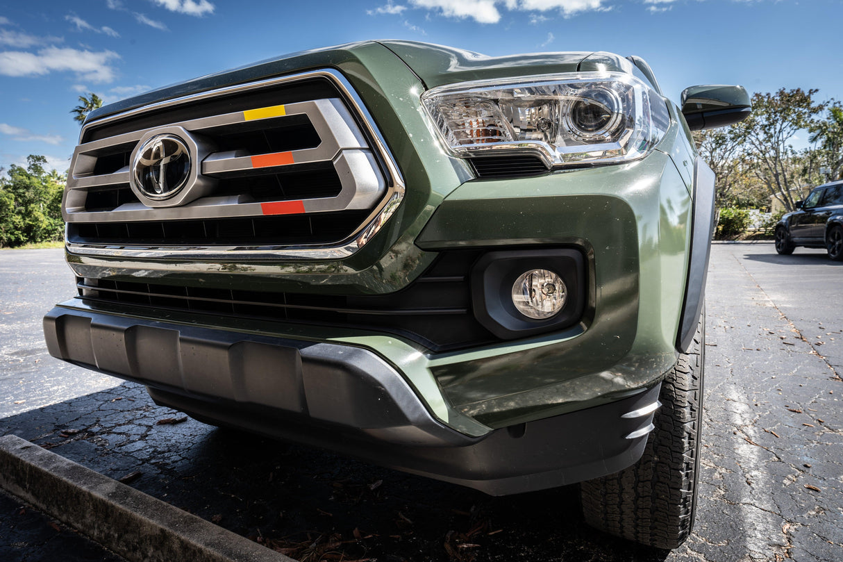 TRD Style Heritage Tri Bar Grille Overlays - 2016-2023 Tacoma