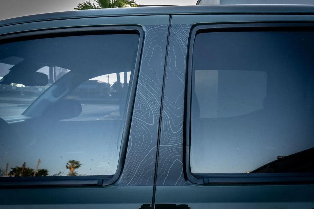 Topo B Pillar Overlays - 2016-2023 Tacoma Double Cab
