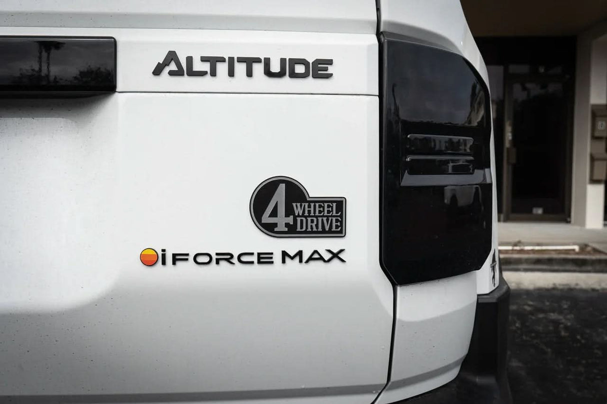 Retro 4 Wheel Drive Two Color Acrylic Emblem - 2024+ Land Cruiser / GX 550 / Tacoma / 2025+ 4Runner