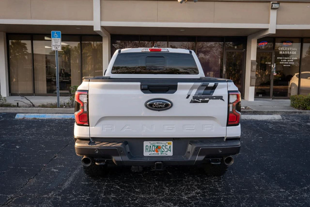 American Flag Rear Window Overlay - 2024+ Ranger w/ Small Center Rear Window