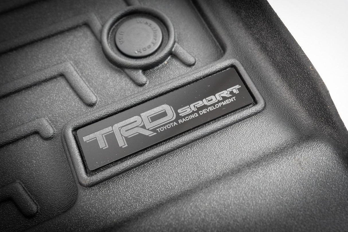 "TRD Sport" Weathertech Floor Mat Logo (Etched Acrylic) - Universal