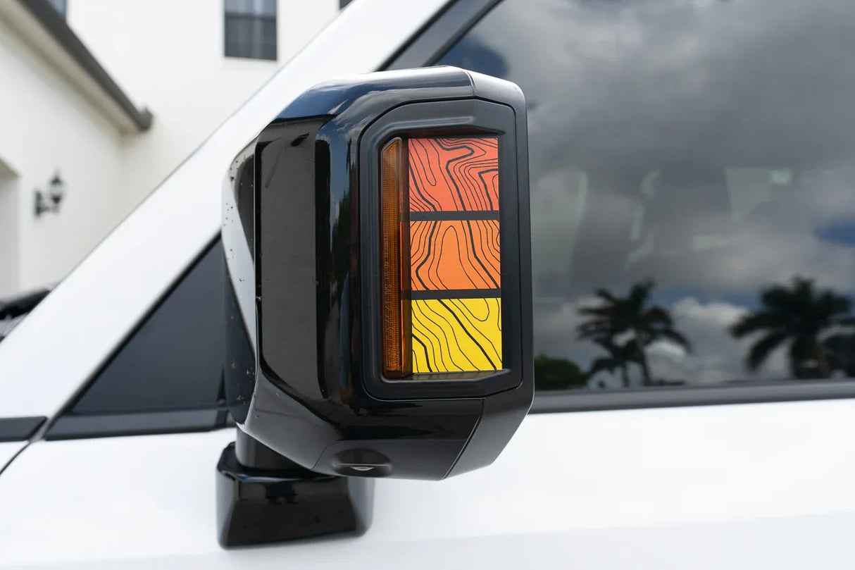 Heritage Retro TRD Style Mirror Stripes - 2024+ Land Cruiser / GX 550