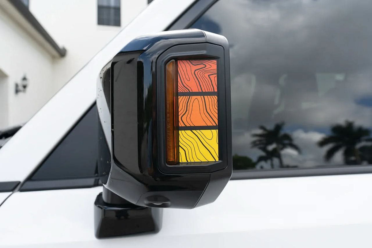 Heritage Retro TRD Style Mirror Stripes - 2024+ Land Cruiser / GX 550