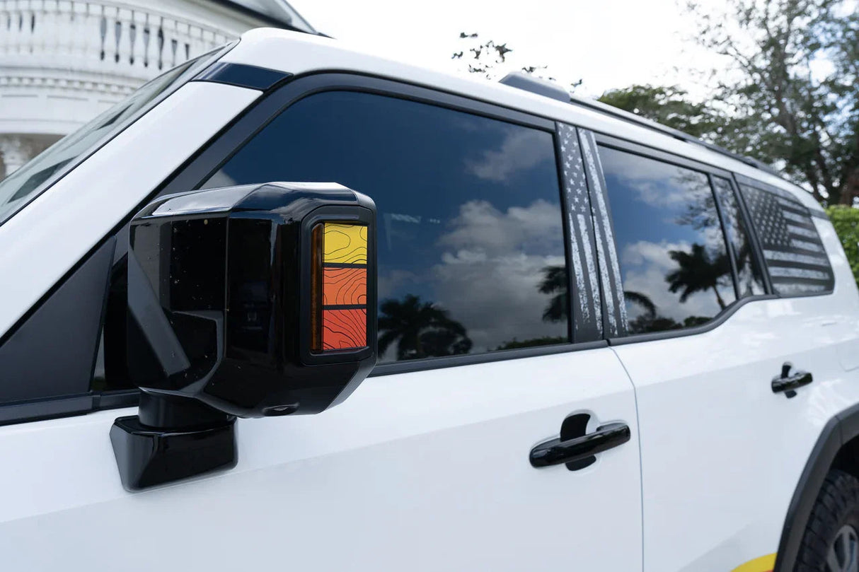 Heritage Retro TRD Style Mirror Stripes - 2024+ Land Cruiser / GX 550