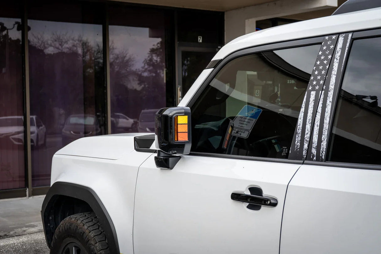 Heritage Retro TRD Style Mirror Stripes - 2024+ Land Cruiser / GX 550