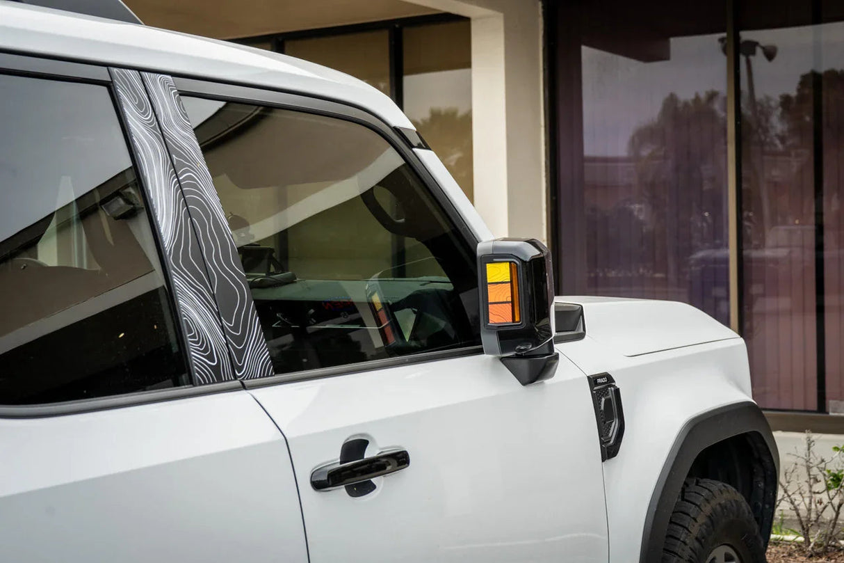 Heritage Retro TRD Style Mirror Stripes - 2024+ Land Cruiser / GX 550