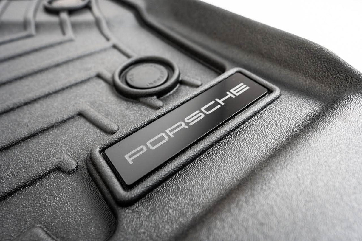 Porsche Logo Emblem for Weathertech All Weather Floor Mats (Single) - Porsche 911 Cayman Cayenne Boxter Macan Taycan