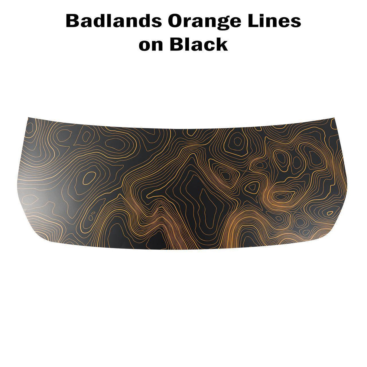 Stealth Topographic Map Hood Overlay (Printed Series) - 2021+ Bronco